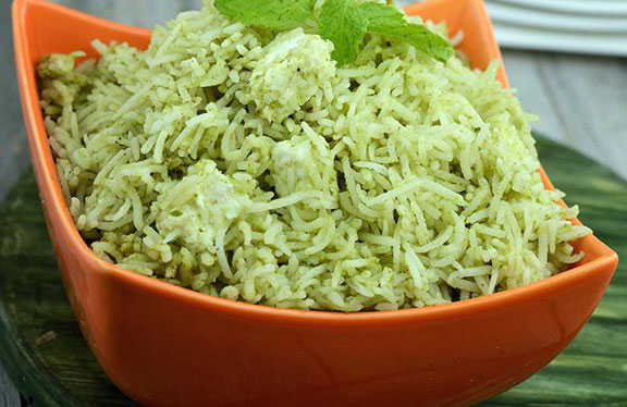 Minty Paneer Biryani - Rasoi